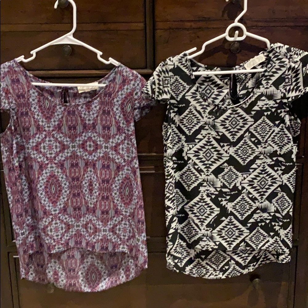 Two short sleeve tops